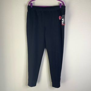 FILA SPORT FLEECE GRAY/BLACK XL SWEATPANTS.